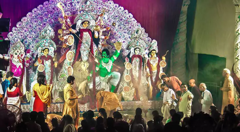Mohammad Ali Park Durga Puja